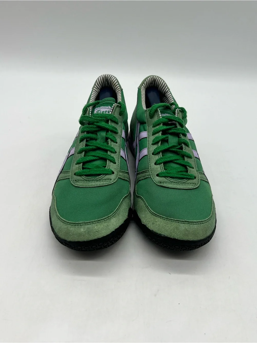 Onitsuka Tiger Ultimate 81 Women’s Sz 10 Green Violet Suede Sneakers Shoes.